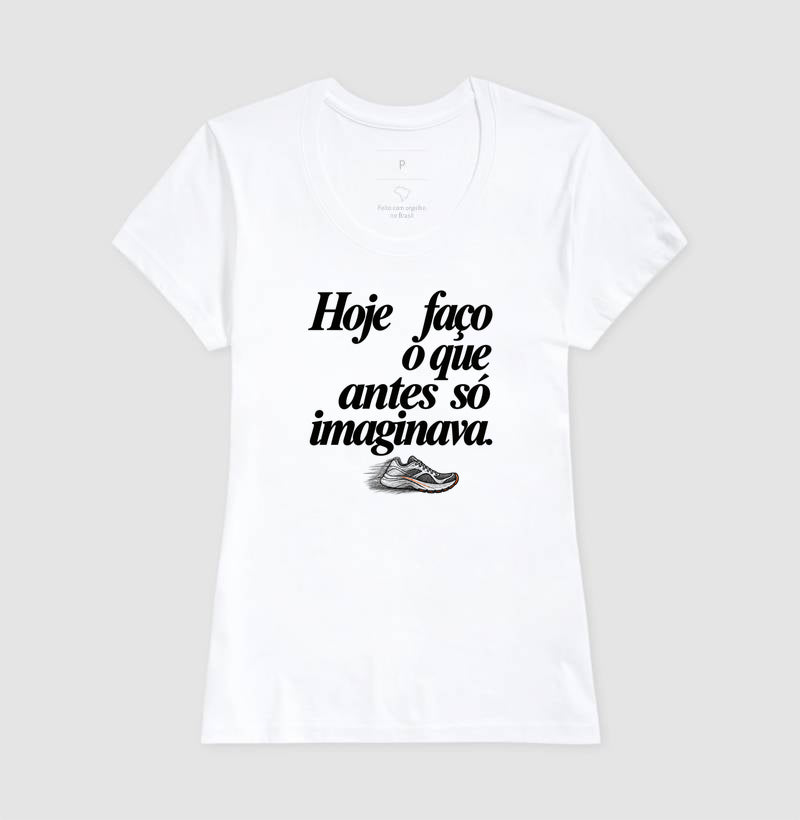 Camiseta Unissex - Passo que Antes Faltava, Feminino, Branca