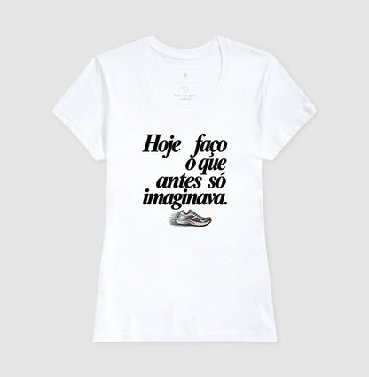 Camiseta Unissex - Passo que Antes Faltava, Feminino, Branca