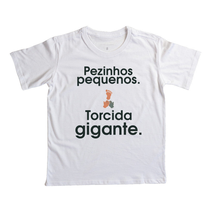 Camiseta Infantil - Torcida Pequena, Branca