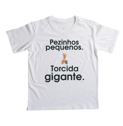 Camiseta Infantil - Torcida Pequena, Branca