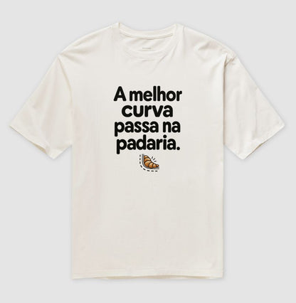 Camiseta Oversized - Curva da Padaria, Off White