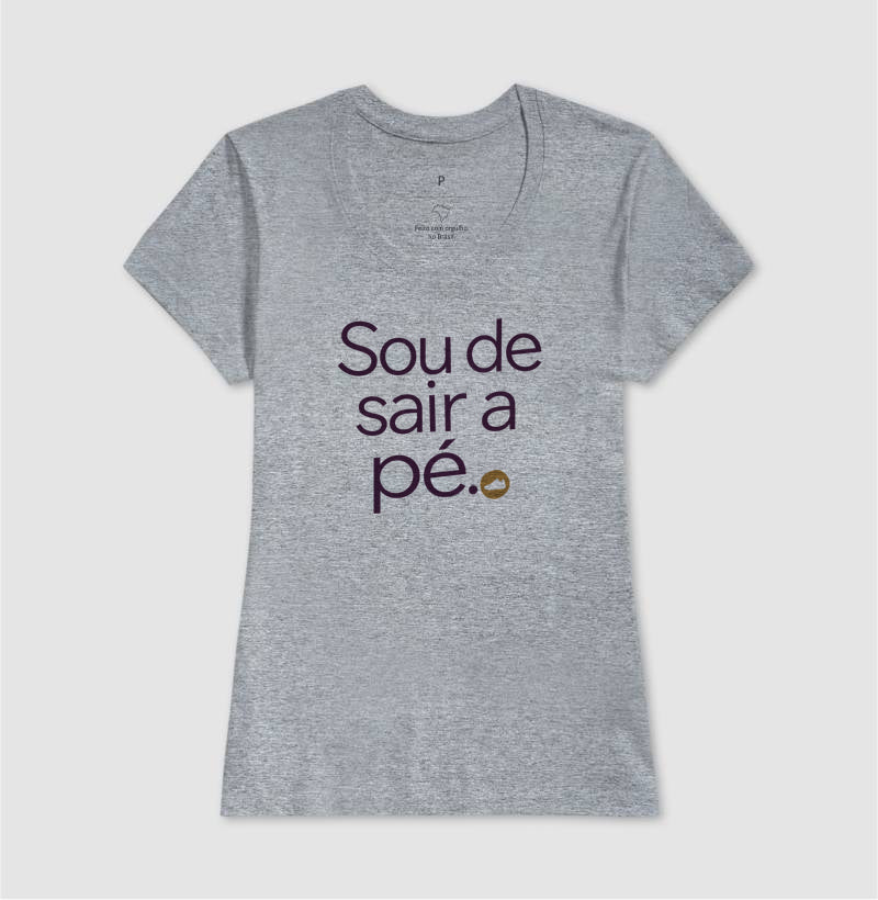 Camiseta Unissex - Gosto de Ir a Pé