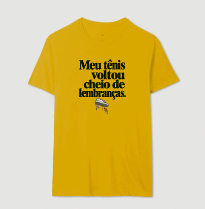 Camiseta Unissex - Areia de Brinde, Masculino, Amarelo