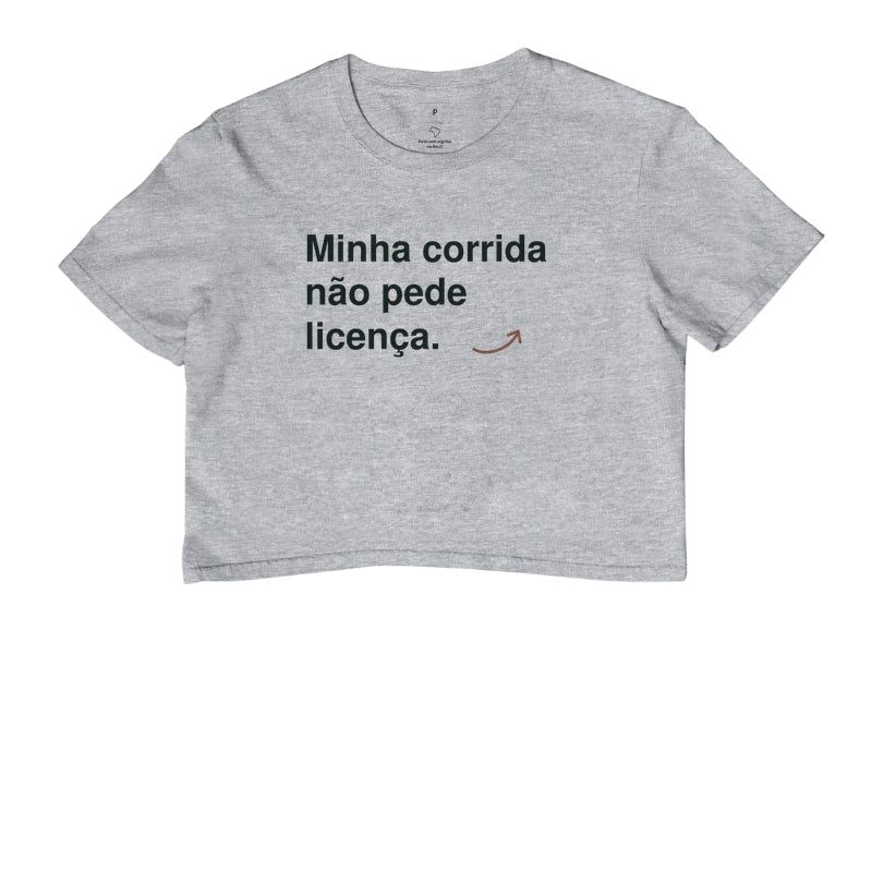 Cropped - Sem Licença, Cinza