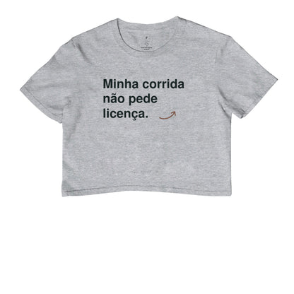 Cropped - Sem Licença, Cinza