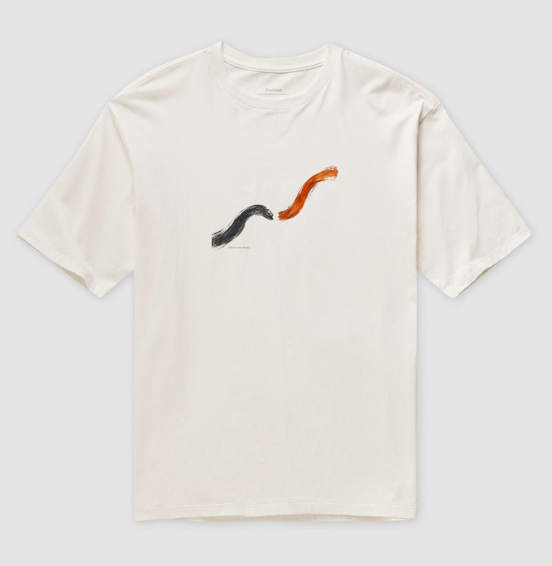 Camiseta Oversized - Voltei a Correr, Off White