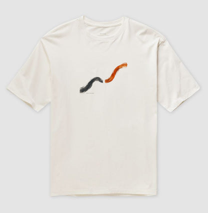 Camiseta Oversized - Voltei a Correr, Off White