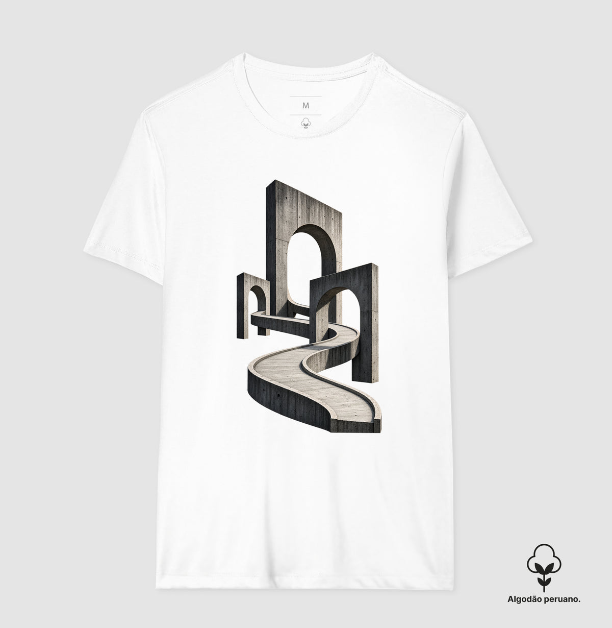 Camiseta Algodão Peruano - Horizonte de Concreto