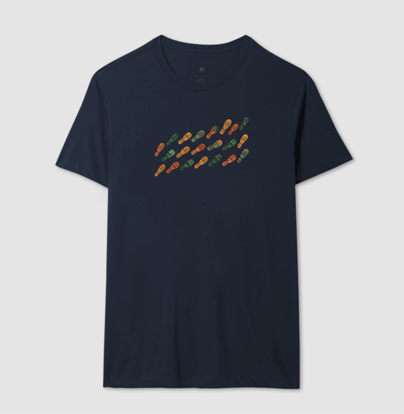 Camiseta Unissex - Passos que Ficaram, Masculino, Marinho