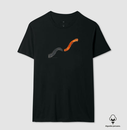 Camiseta Algodão Peruano - Voltei a Correr, Masculino, Preta