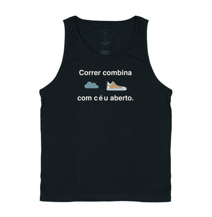 Regata Unissex - Céu Aberto, Preta