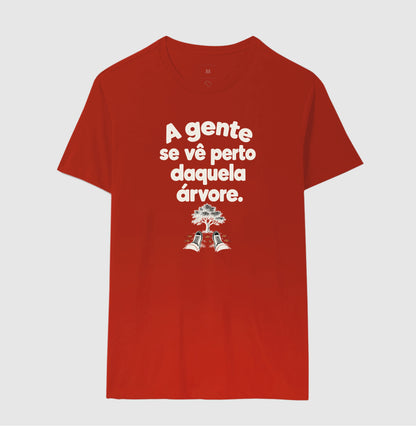 Camiseta Unissex - Ponto de Encontro, Masculino, Vermelho