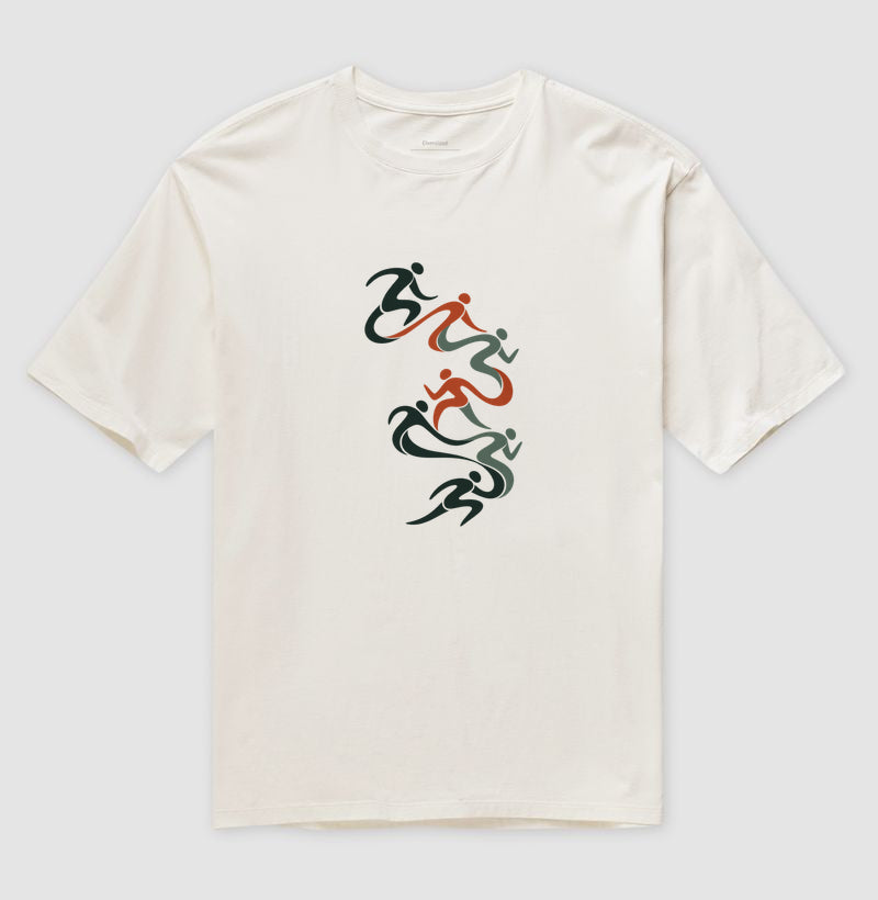 Camiseta Oversized - Movimento Contínuo