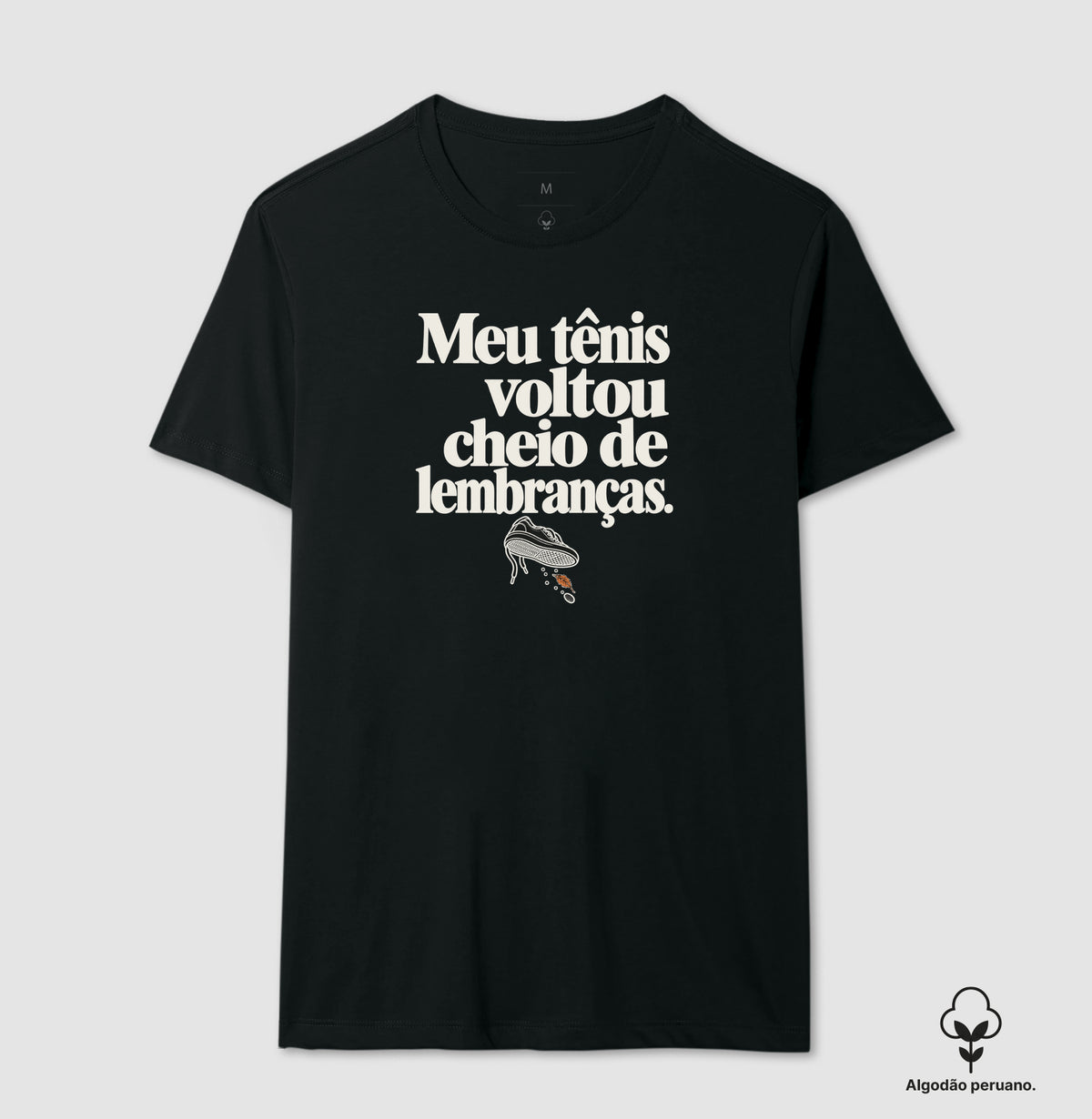 Camiseta Algodão Peruano - Areia de Brinde