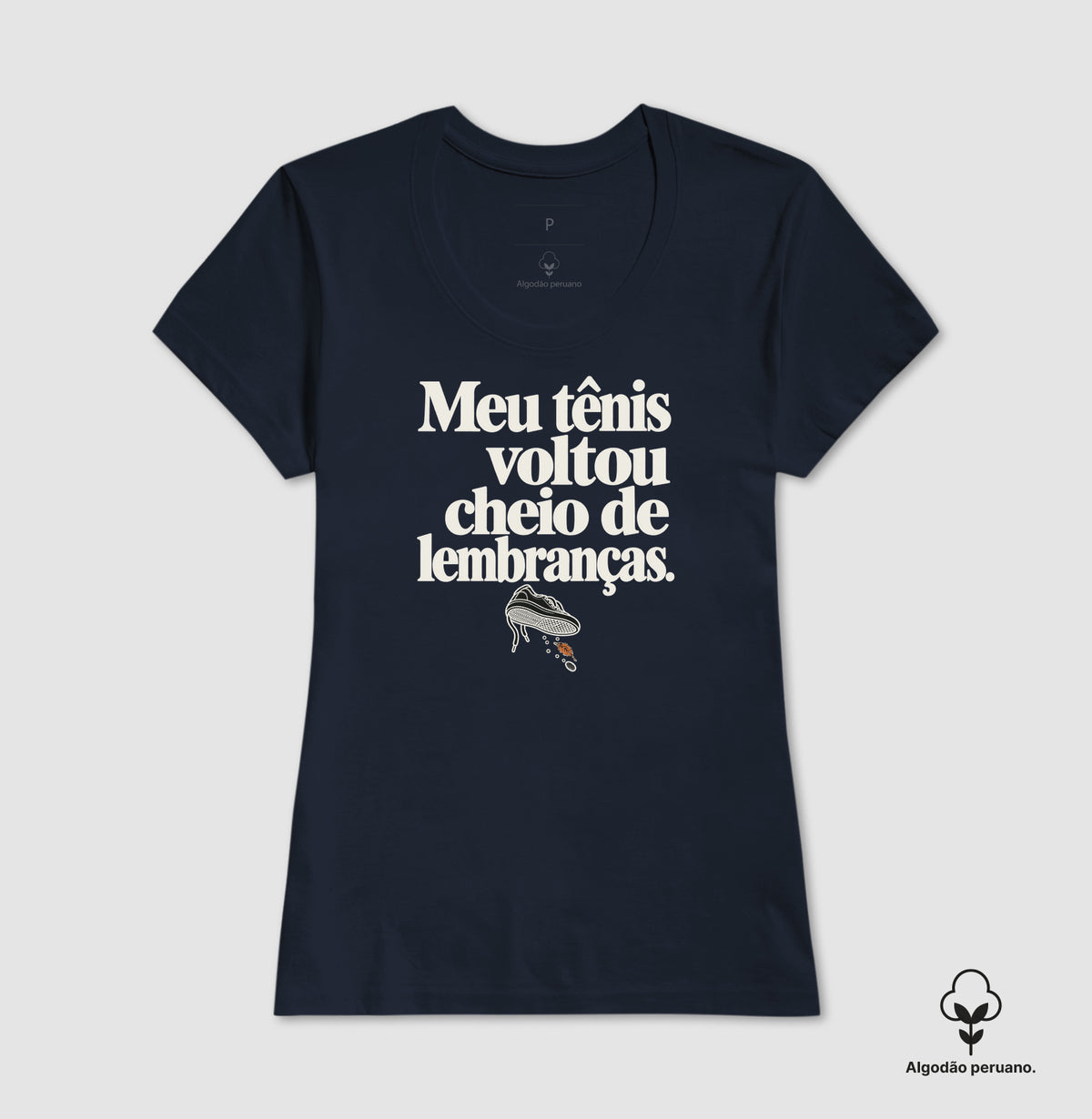 Camiseta Algodão Peruano - Areia de Brinde