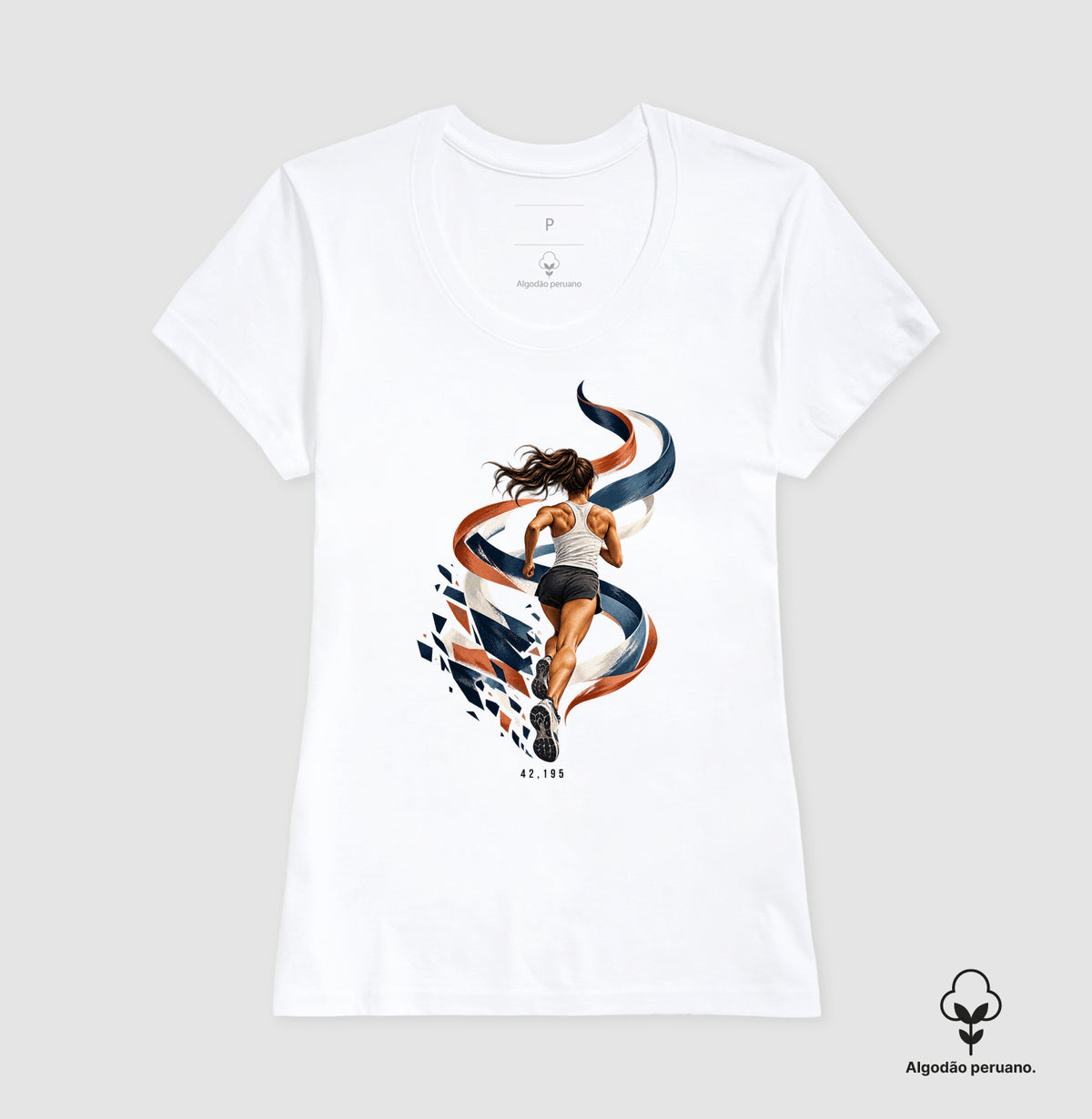 Camiseta Algodão Peruano - Dentro da Maratona