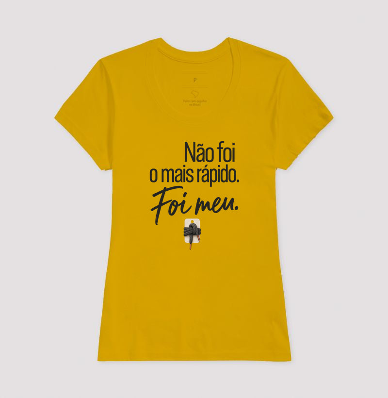Camiseta Unissex - Orgulho sem Comparação, Feminino, Amarelo