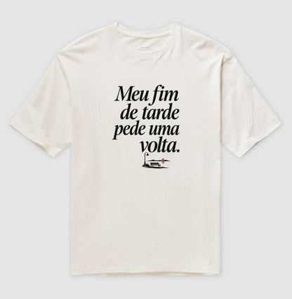Camiseta Oversized - Noite de Esquina, Off White