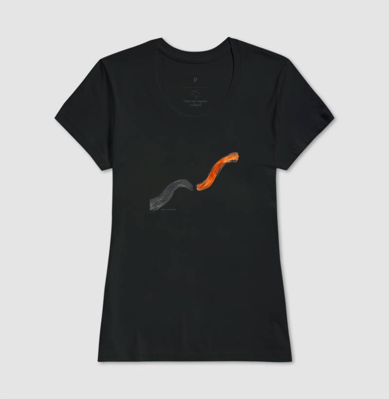 Camiseta Unissex - Voltei a Correr, Feminino, Preta