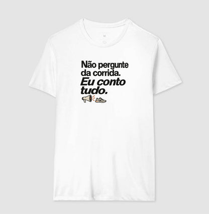 Camiseta Unissex - Cheguei no Assunto, Masculino, Branca
