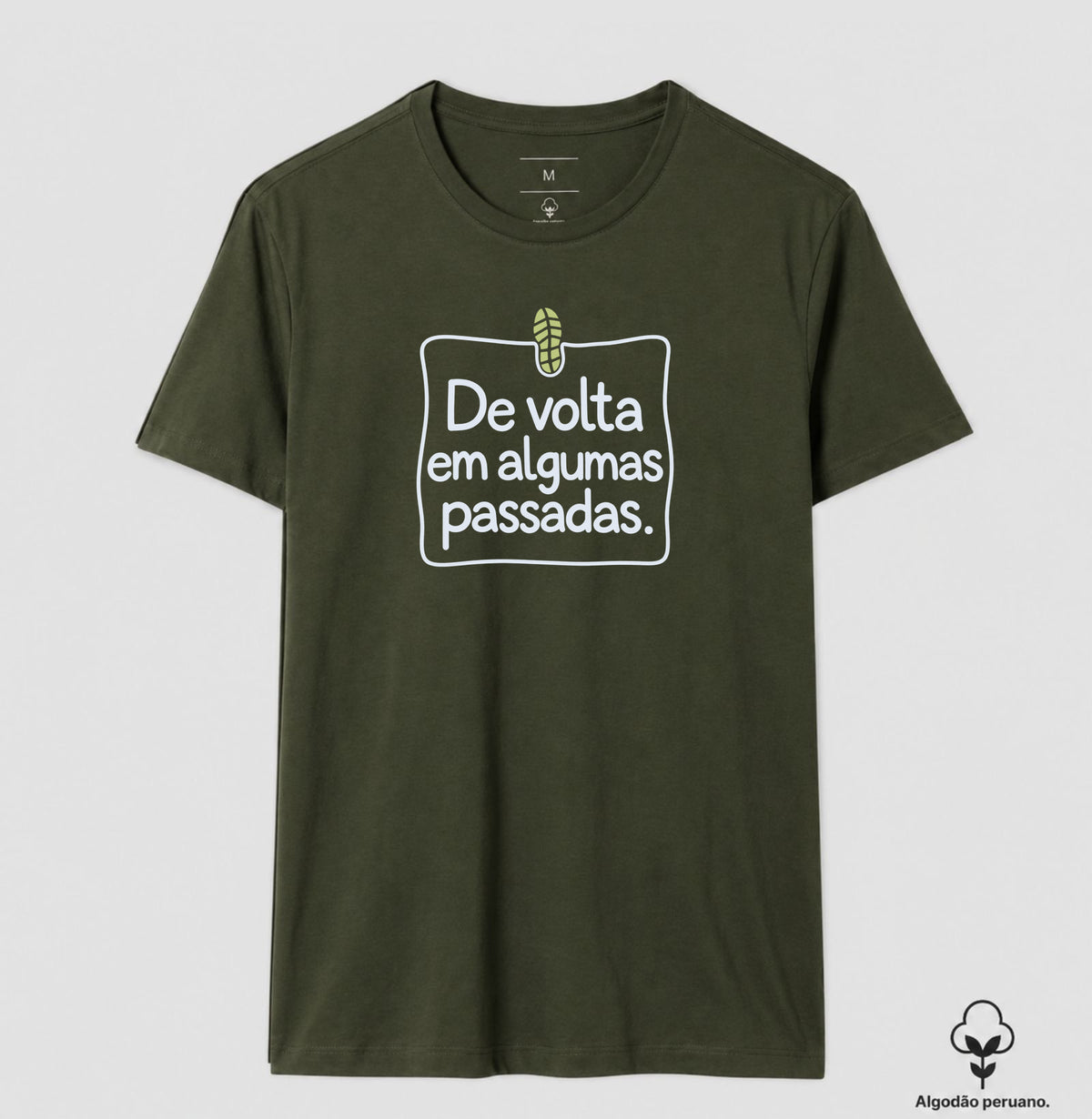 Camiseta Algodão Peruano - Aviso de Saída