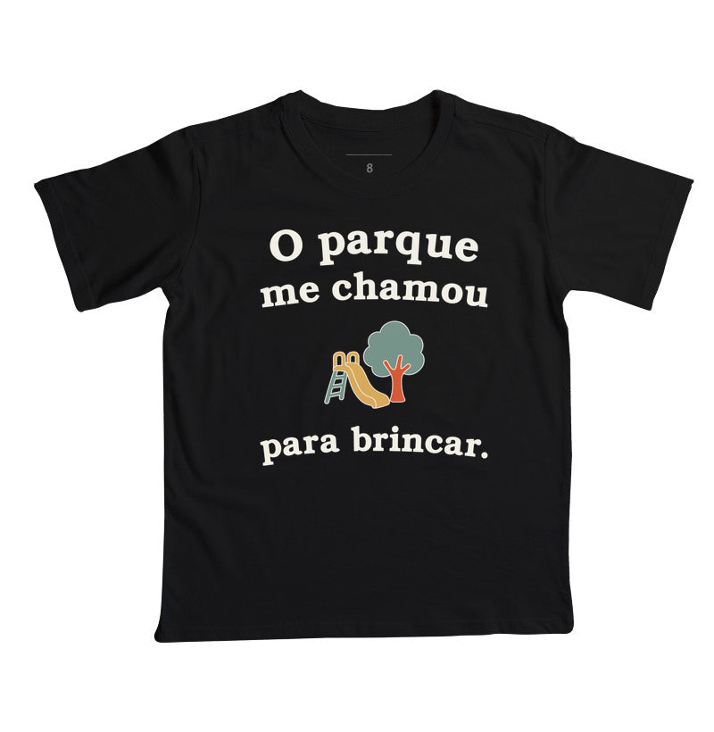 Camiseta Infantil - Chamado do Parque, Preta