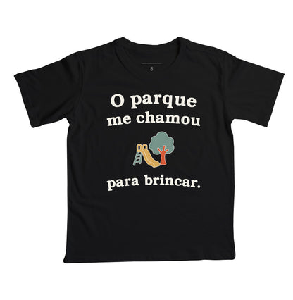 Camiseta Infantil - Chamado do Parque, Preta