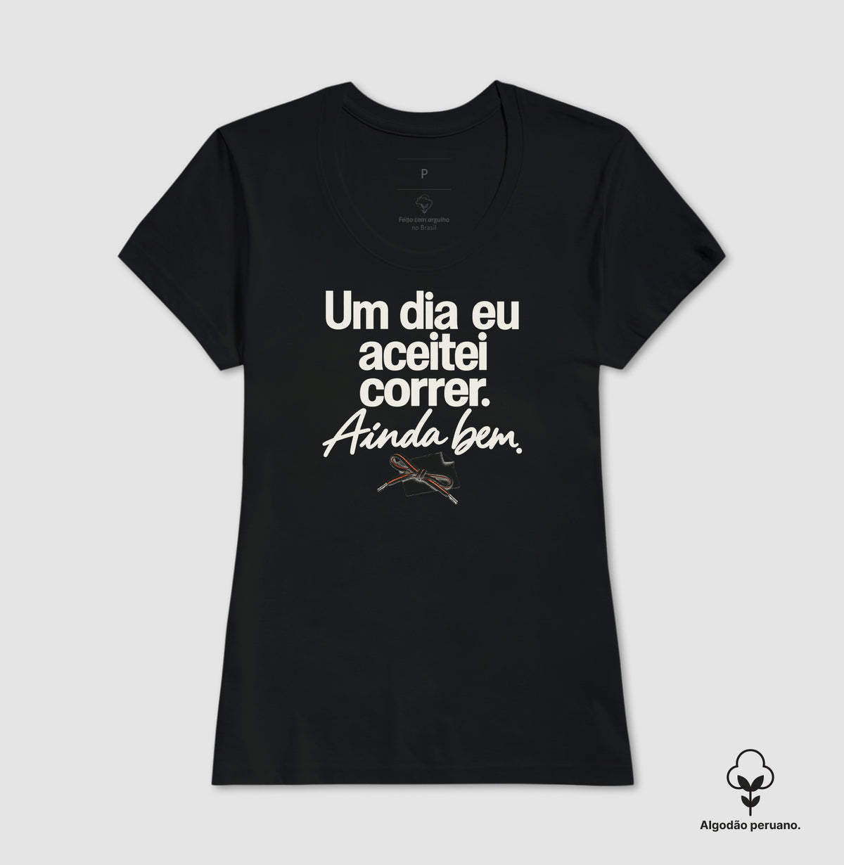 Camiseta Algodão Peruano - Primeiro Convite, Feminino, Preta