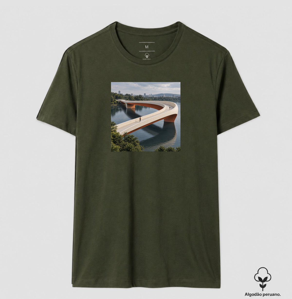 Camiseta Algodão Peruano - Pontes e Voltas