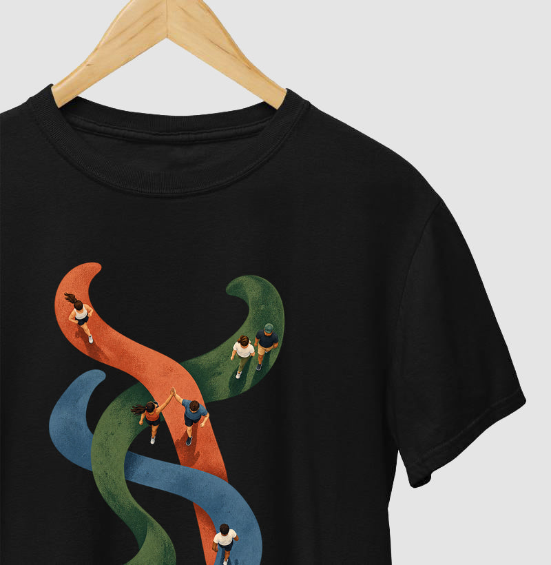 Camiseta Unissex - Rotas que se Cruzam