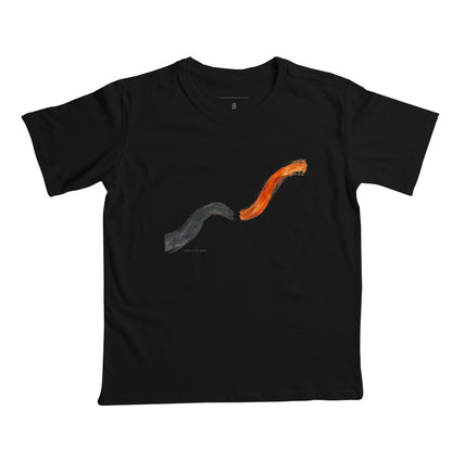 Camiseta Infantil - Voltei a Correr, Preta
