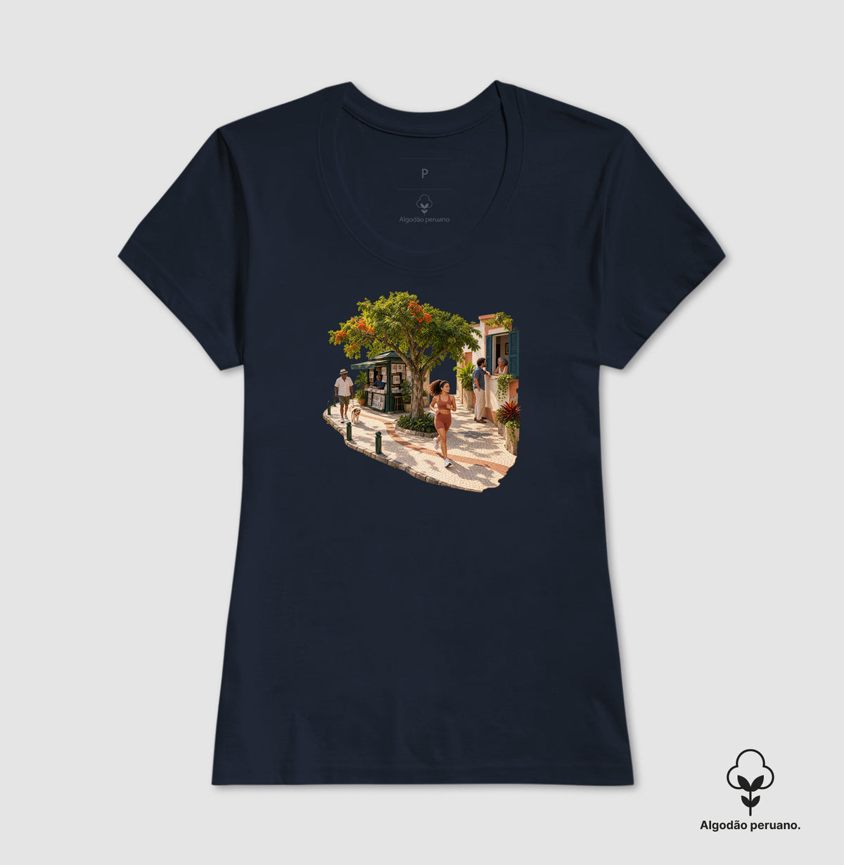 Camiseta Algodão Peruano - Calçada Viva
