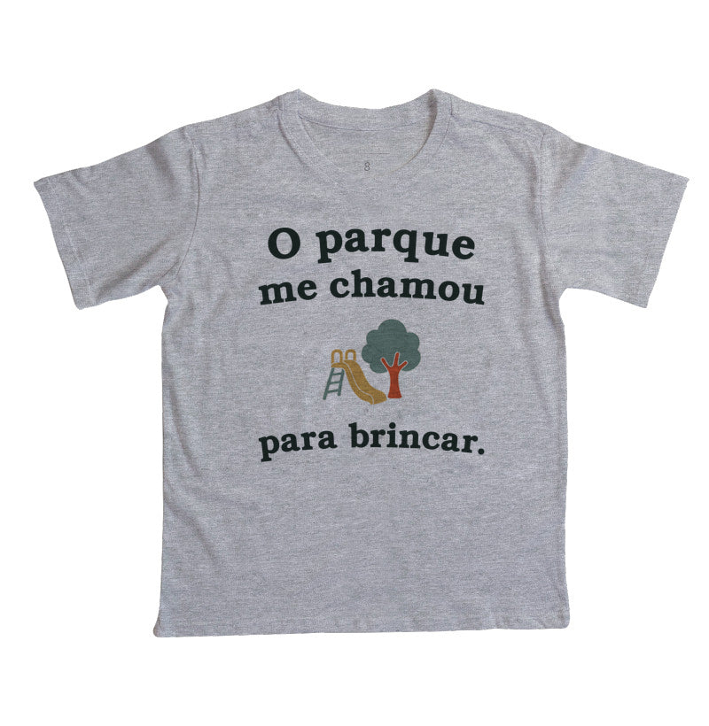 Camiseta Infantil - Chamado do Parque, Cinza