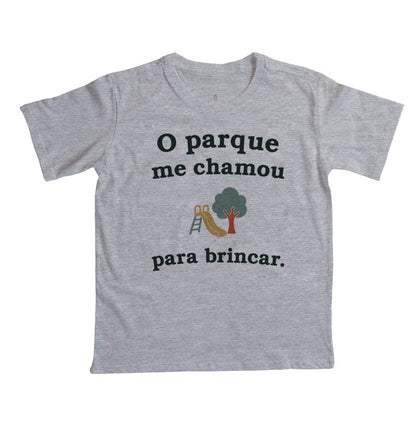 Camiseta Infantil - Chamado do Parque, Cinza