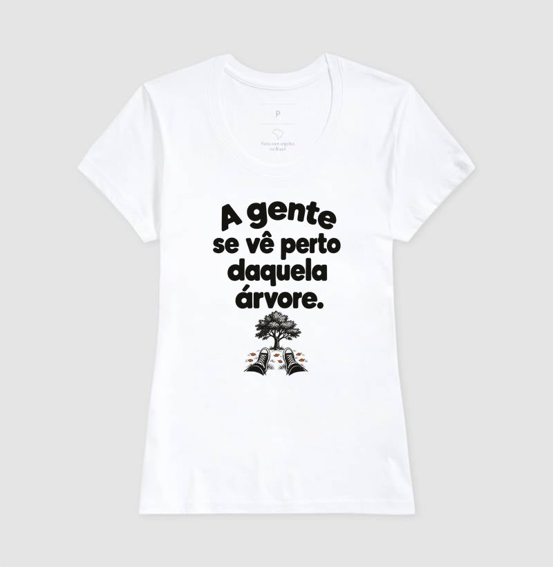 Camiseta Unissex - Ponto de Encontro, Feminino, Branca