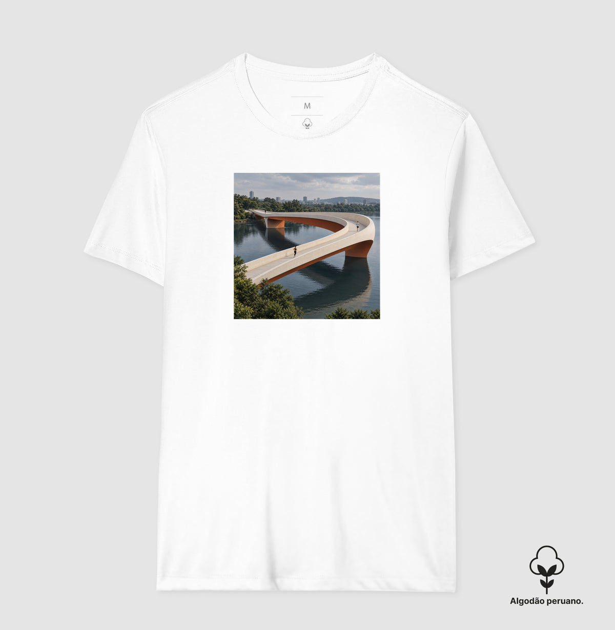 Camiseta Algodão Peruano - Pontes e Voltas