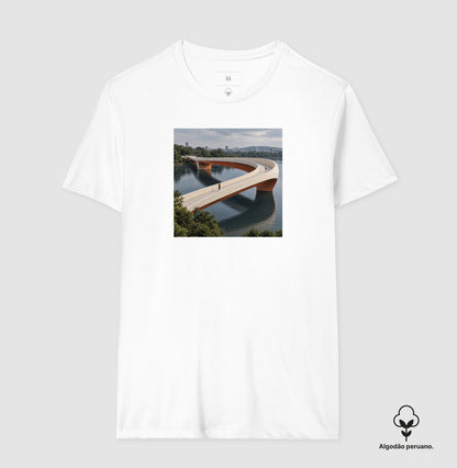 Camiseta Algodão Peruano - Pontes e Voltas
