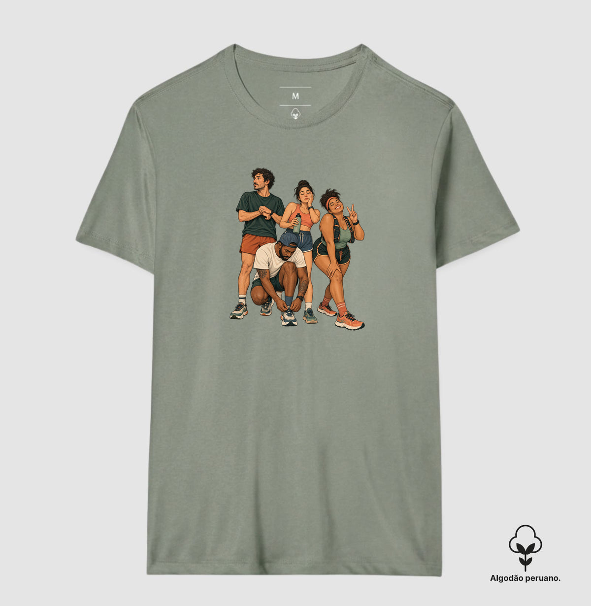 Camiseta Algodão Peruano - Foto Antes da Largada