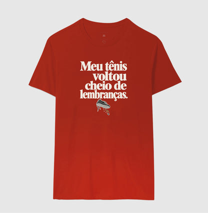 Camiseta Unissex - Areia de Brinde, Masculino, Vermelho