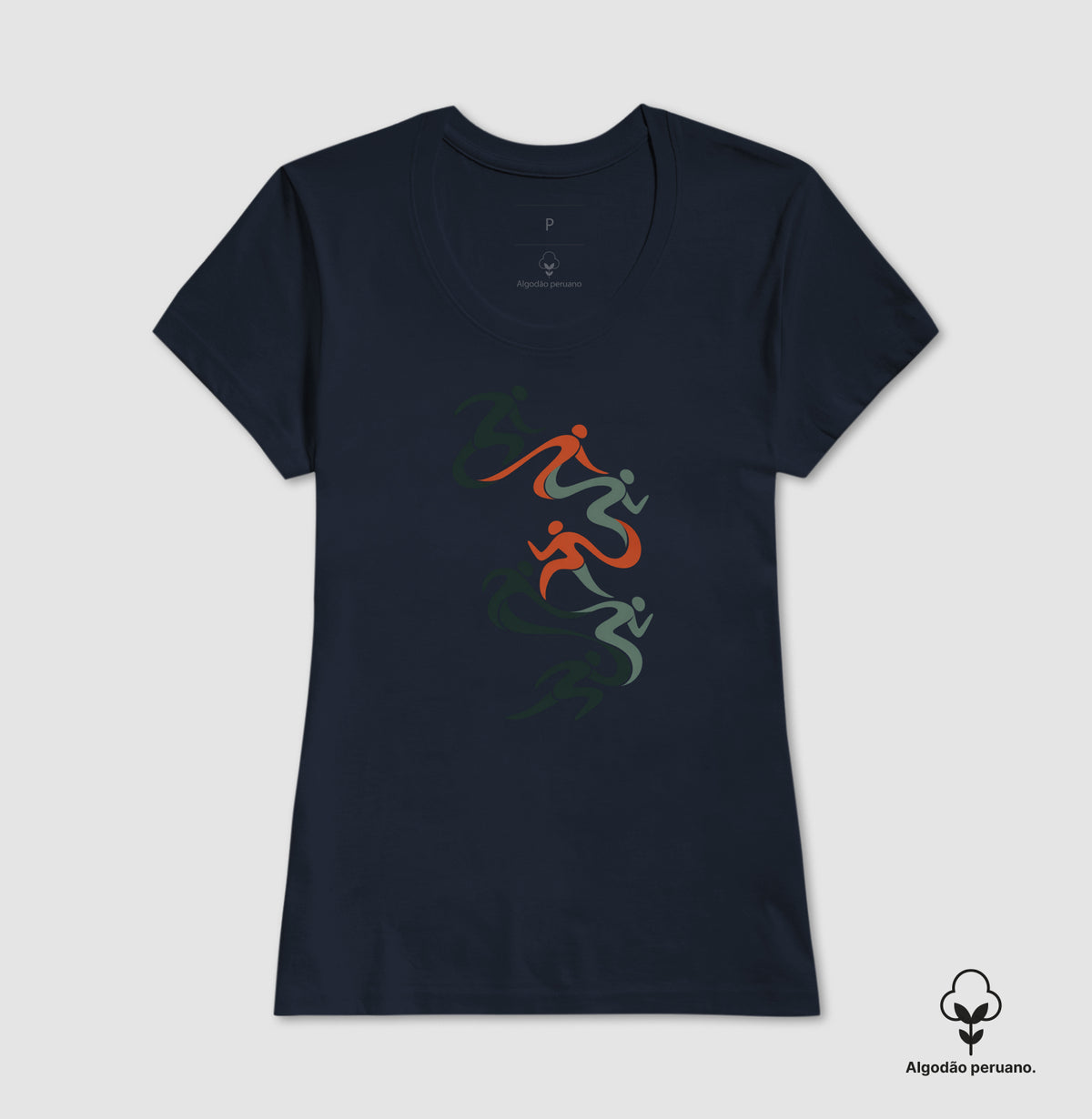 Camiseta Algodão Peruano - Movimento Contínuo