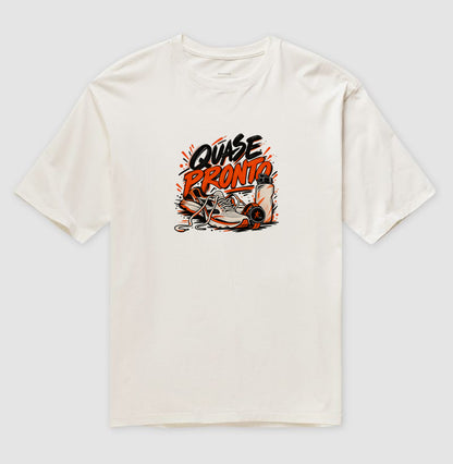 Camiseta Oversized - Cinco Minutos para Sair