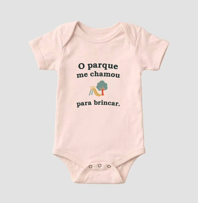 Body Infantil - Chamado do Parque, Rosa Bebê