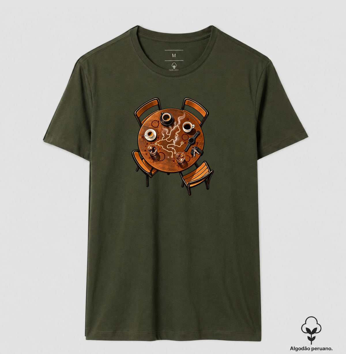 Camiseta Algodão Peruano - Café Depois do Corre