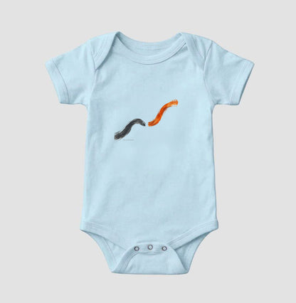 Body Infantil - Voltei a Correr, Azul Bebê