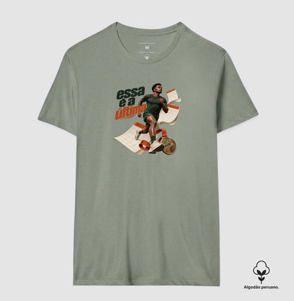 Camiseta Algodão Peruano - Inscrição Inevitável