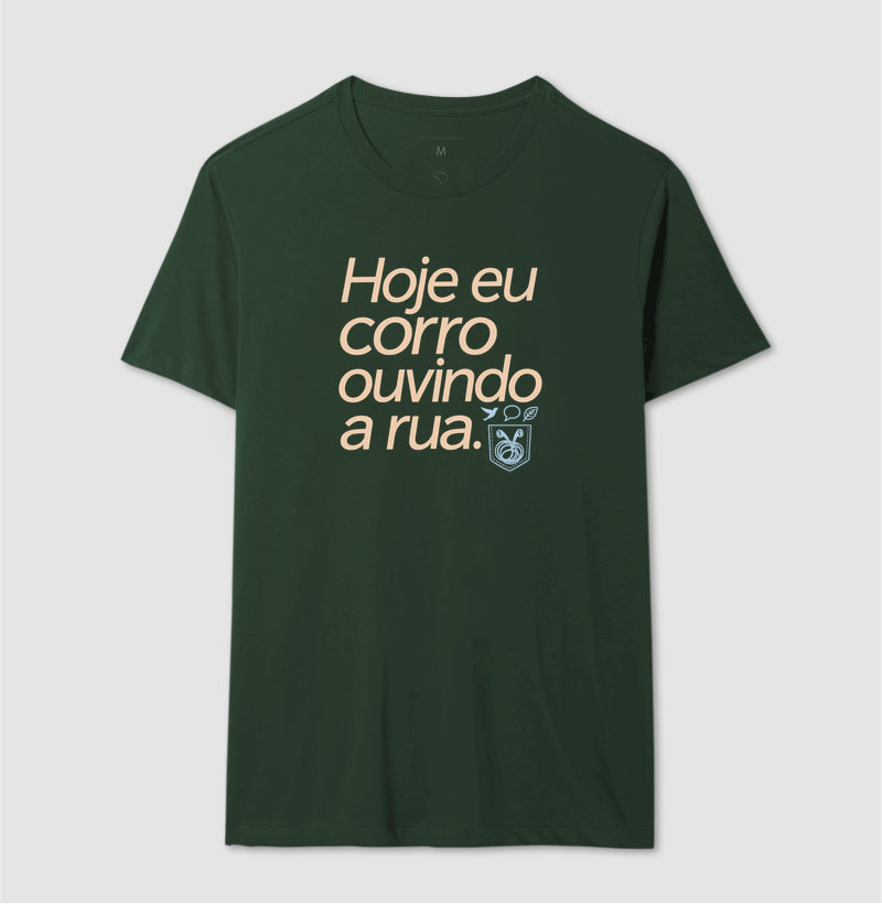 Camiseta Unissex - Música Guardada, Masculino, Verde