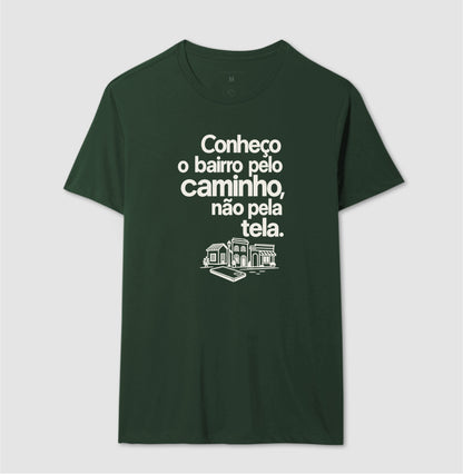 Camiseta Unissex - Caminho Sem Tela, Masculino, Verde