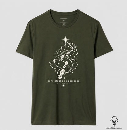 Camiseta Algodão Peruano - Constelação de passadas