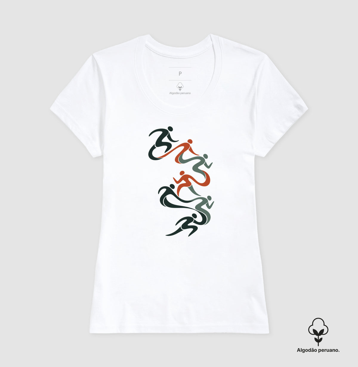 Camiseta Algodão Peruano - Movimento Contínuo