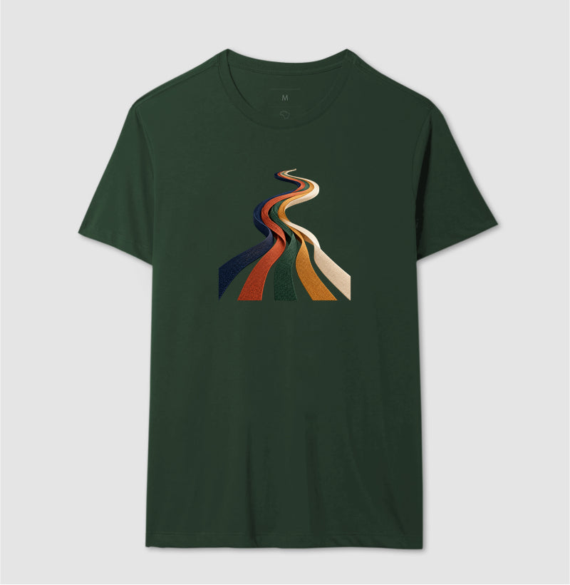 Camiseta Unissex - Quilômetros Compartilhados, Masculino, Verde